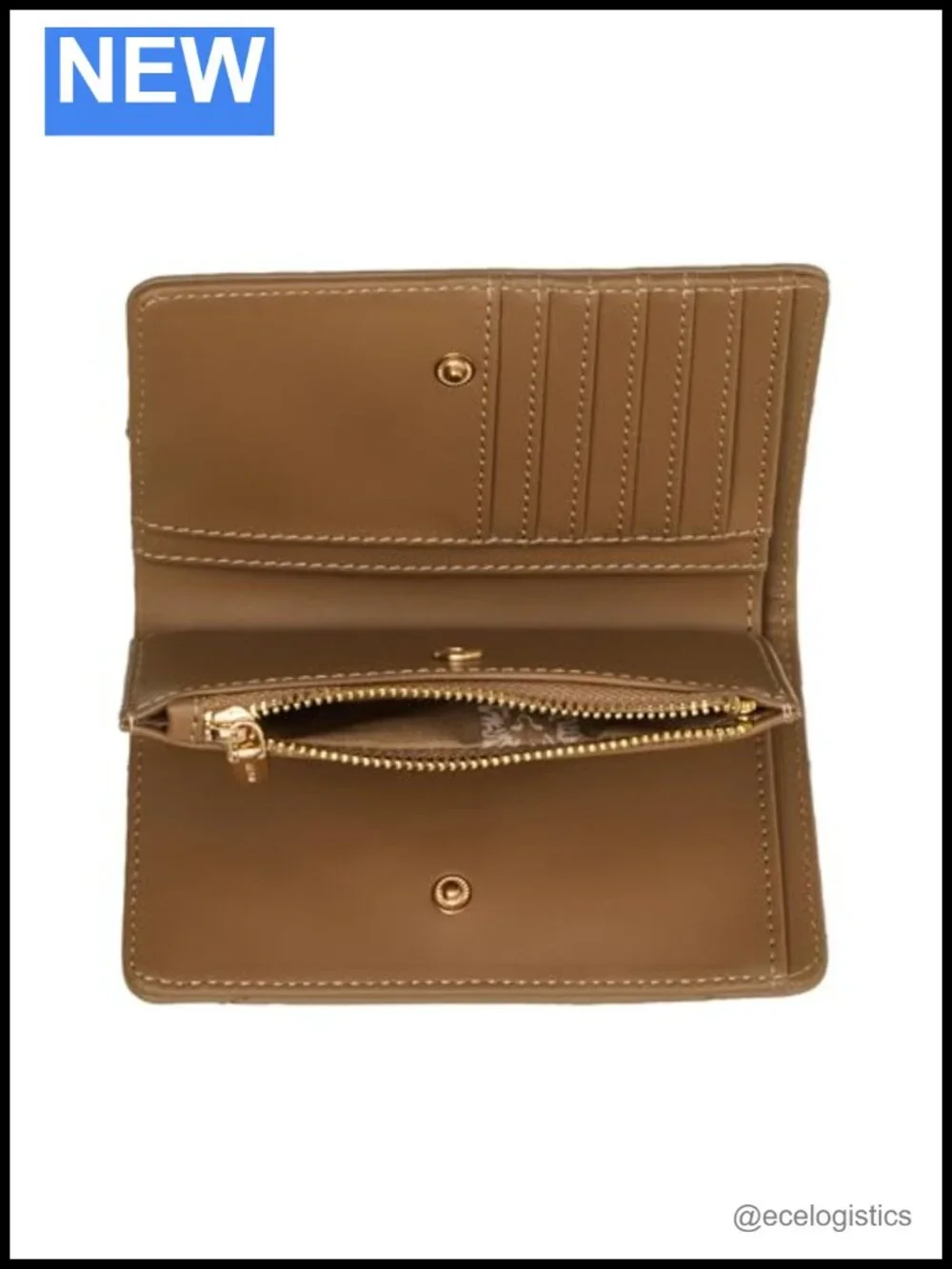 Quilted PVC Flap Crossbody with Bifold Wallet, 2 Piece Gift Set
